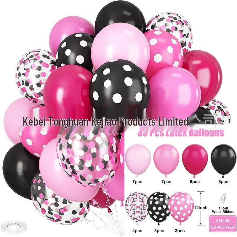 Set di 35 Palloncini Colorati con Paillettes da 12 Pollici per Decorazioni di Feste di Compleanno