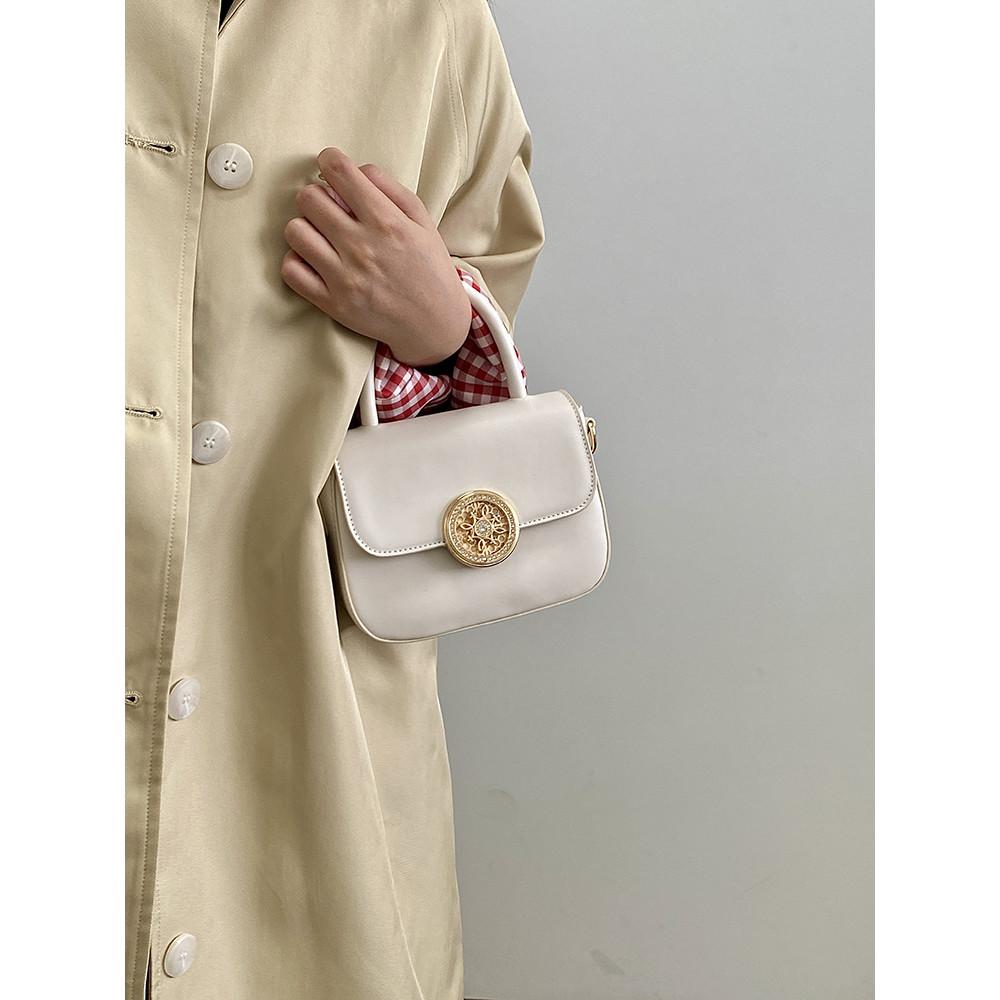 IELGY French Portable Saddle Bag All-Match One-Shoulder Cross-Body Female Bag