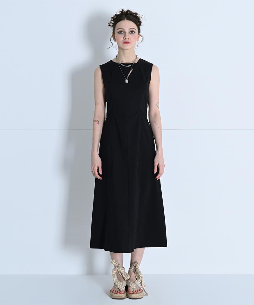 Make A Toast Cutout Maxi Line Dress Black Mbcsop003Bk