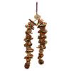 Parrot Chewing Toy Beak Grinding Safe Log Nut Pine Cone Corn Leaf Hanging Bird Cage Toys for Medium Large Birds Colorful