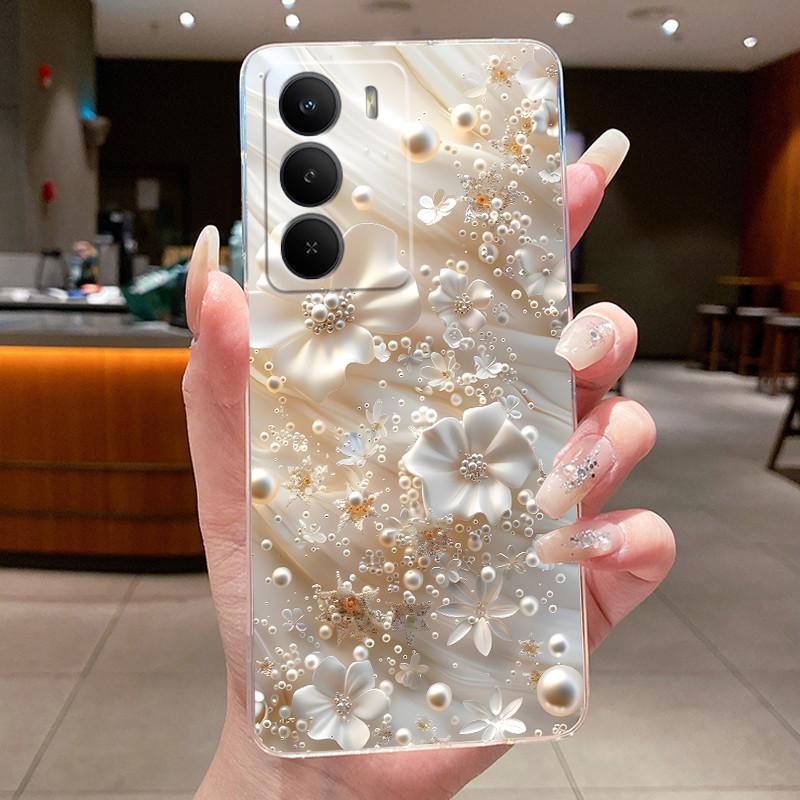 

Silicone Case For Realme P3 Lite Pretty Flowers Butterfly Protective TPU Soft Back Cover Fundas For Realme P3 Lite 4G Phone Case realme P3 Lite