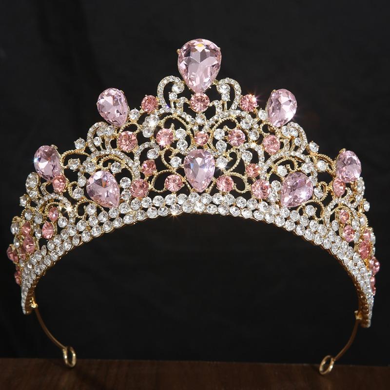 Crown Tiara Bridal Hair Accessories Birthday Eighteenth Bar Mitzvah Crown Baroque Party Hair