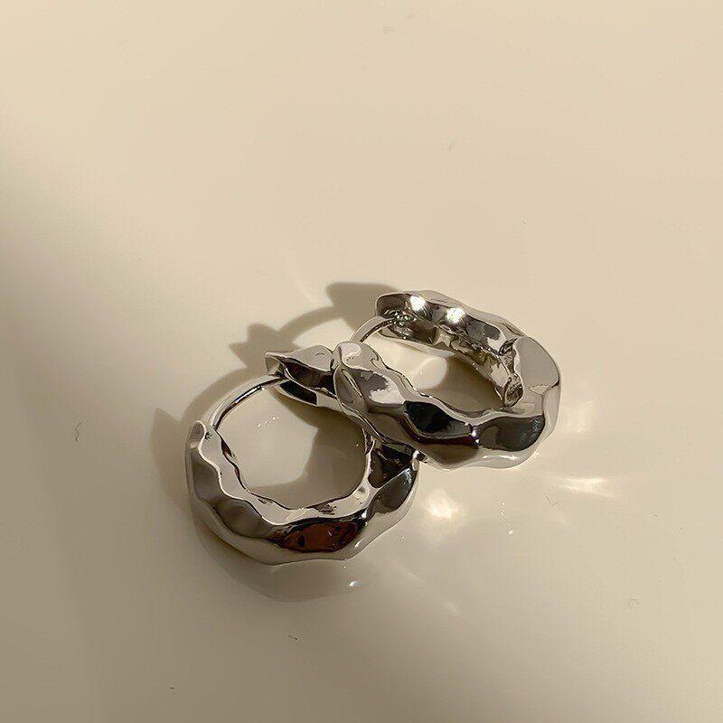 Fashion Multilayer Ring C- Shaped Stud Earrings for Women Minimalist Minority Design Earrings Fashionable Earrings Accessible Luxury Fancy