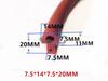5M Silicone Strip Red Shaped Mushroom Head Sealing Strip High Temperature T-Shaped Silicone Strip for Oven Door Sealing Strip