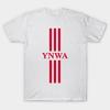 Herren Schwarzes Print-T-Shirt Ynwa No-Cut Transferpapier Druck Baumwoll-T-Shirt