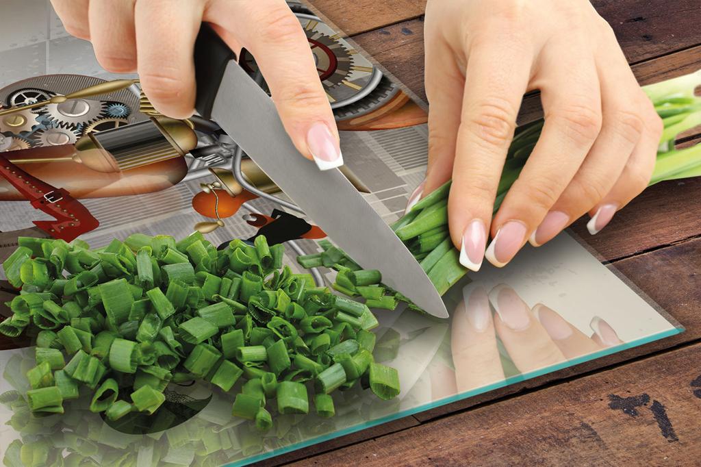 SZKLANA DESKA DO KROJENIA 45x52 MOTOCYKL