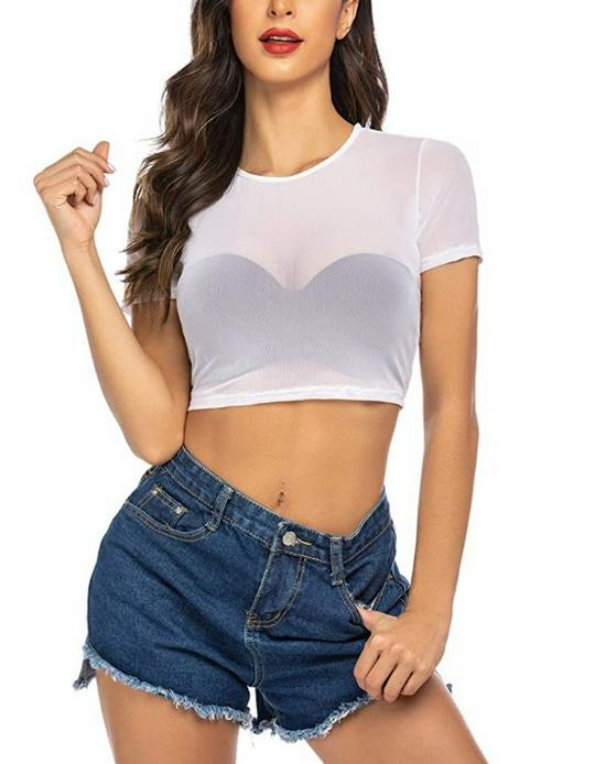 

Женская сетчатая футболка, Дышащая/Удобная, С длинным/коротким рукавом, S-2XL XL белый