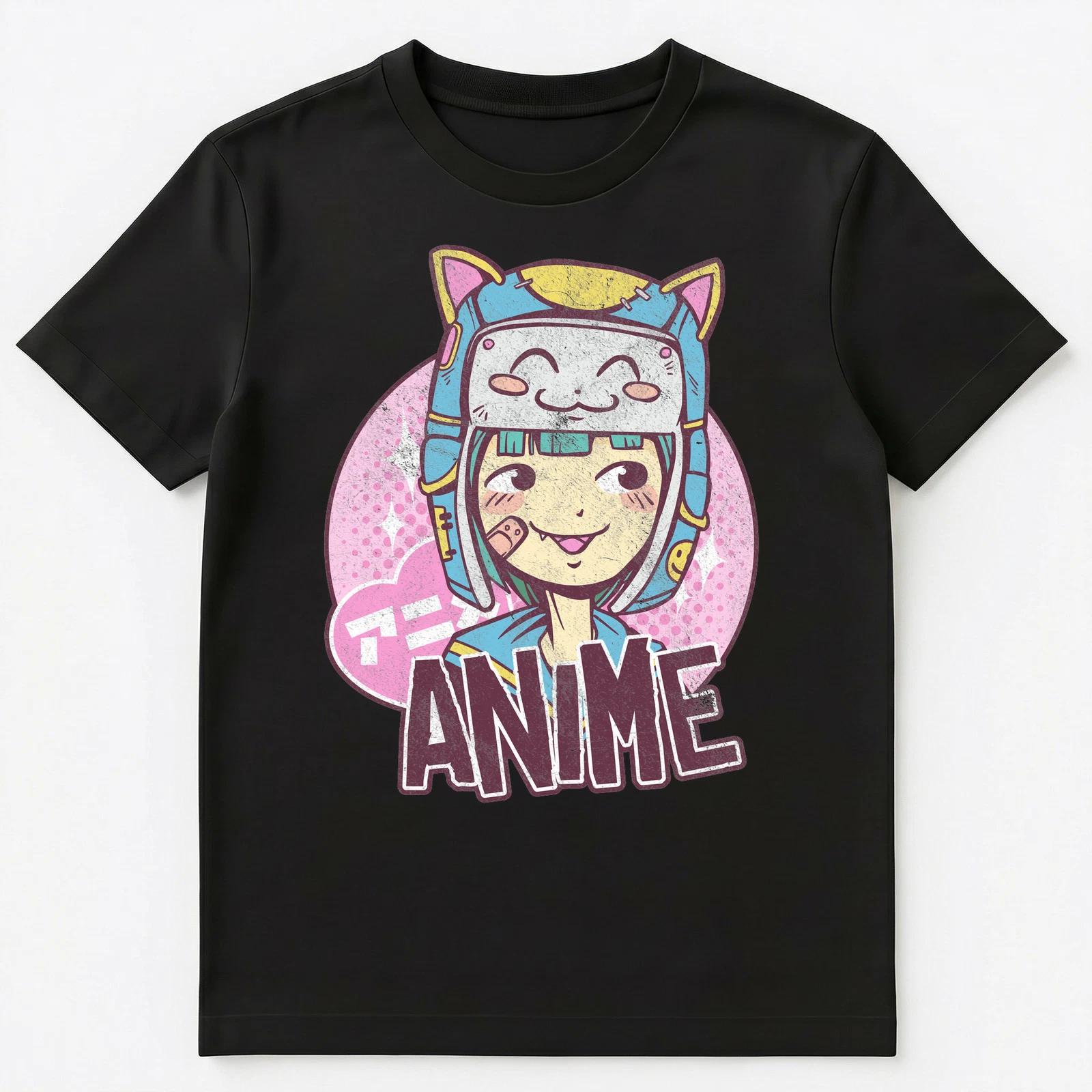 Cute And Colorful Anime Girl Unisex T-Shirt M