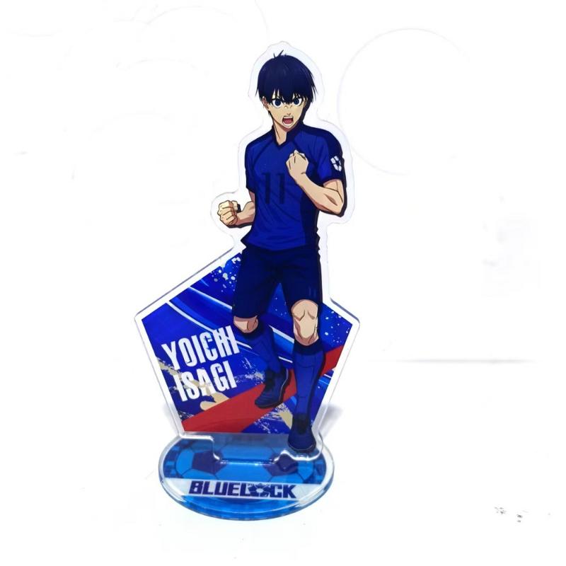 Blue Lock Anime Keychain Isagi Chigiri Bachira Nagi Action Figure Acrylic Stand Model Plate Desk Decoration Ornament Fans Gifts