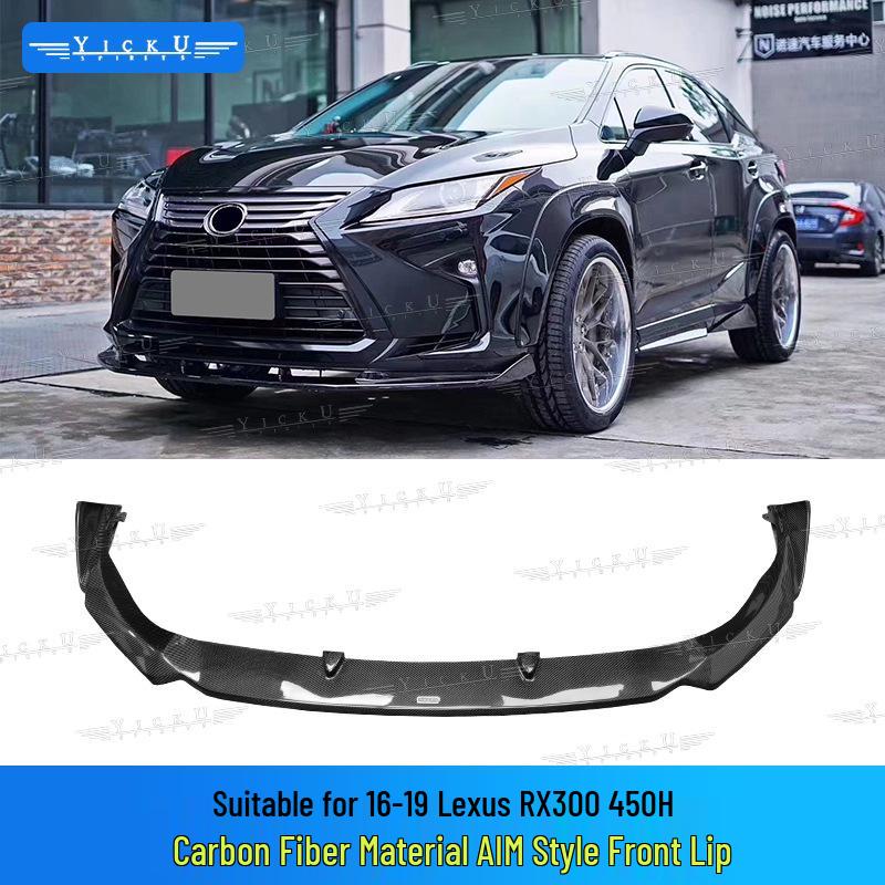 Compatible with 2016-2019 Lexus RX: Front/rear Lips, Side Skirts, Lower Lip, Resin Arches, ART Roof, Rear Wing, and Canards.