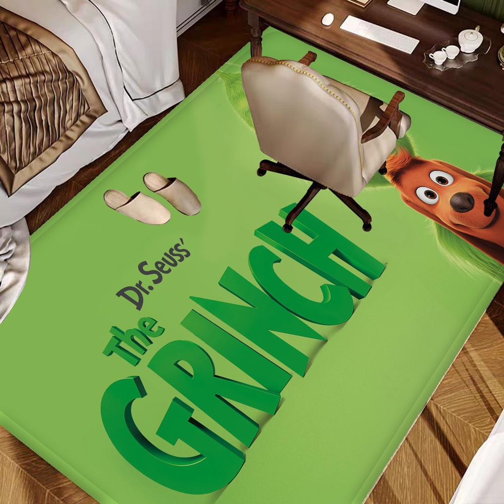Tappetini per la stanza del cartone animato THE G-GRINCH Più economici Antiscivolo Moderno Soggiorno Balcone Stampato Tappeto di Benvenuto