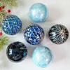 9Pcs 8cm Christmas Balls Shatterproof Decorative Christmas Hanging Pendants Plastic Irregular-Shaped Christmas Spheres