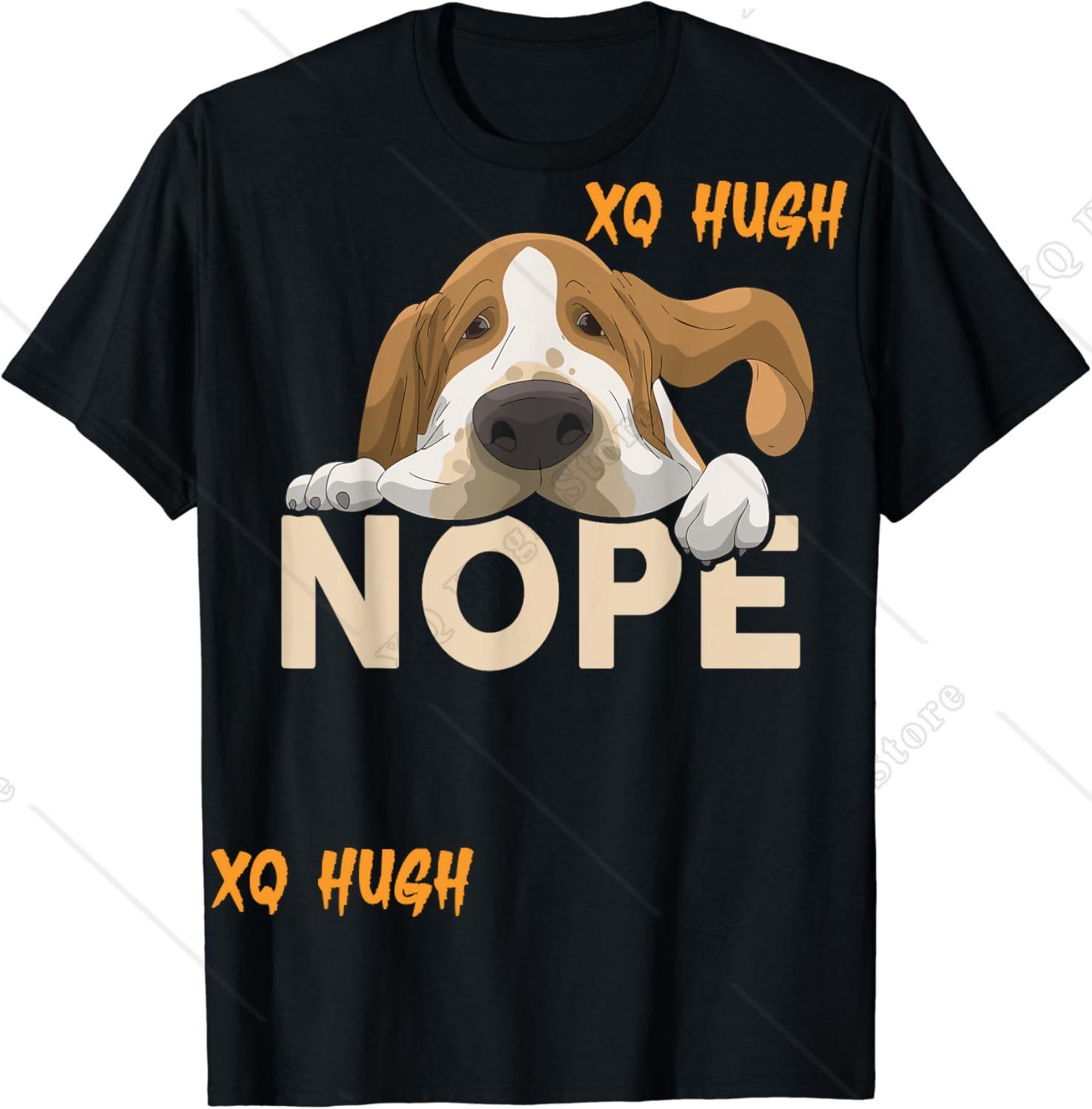 Basset Hound Shirt Nope Lazy Dog Funny Men Women Lover Gift T-Shirt 4XL