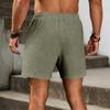 Pantaloncini Casual da Uomo in Lino e Cotone Traspiranti con Coulisse Vita Vestibilità Rilassata Estivi Atletici da Spiaggia con Tasche