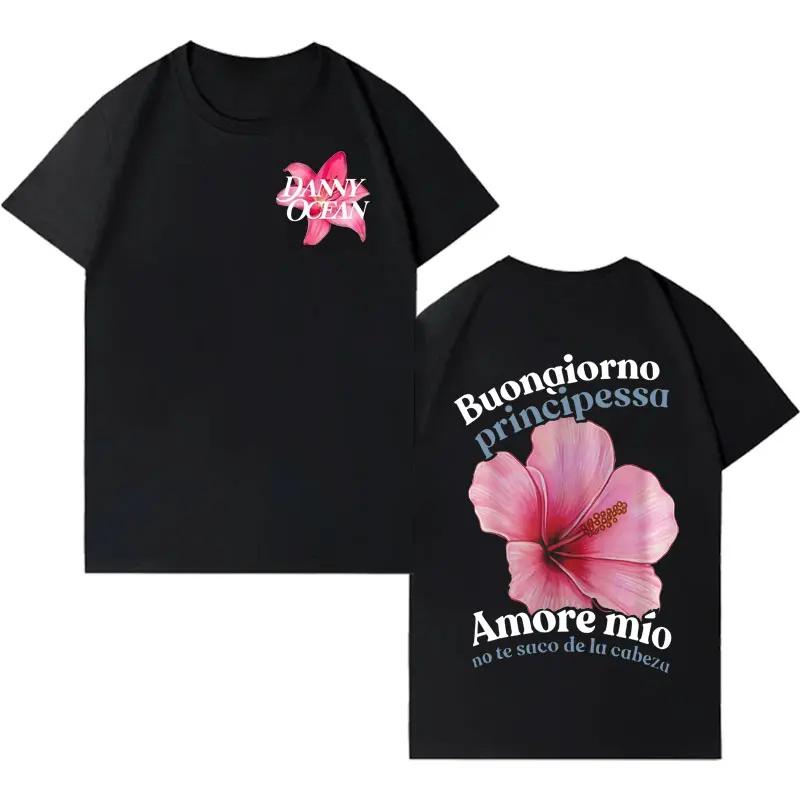 

Rapper Danny Ocean Double Sided Graphic T-shirt Men s Aesthetic O-Neck Loose High Street Oversized Short Sleeve Fans Gift S
