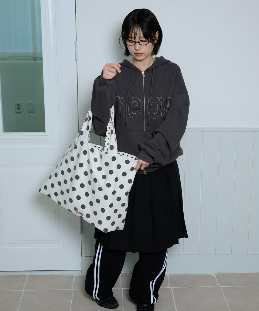 Itzavibe Cat Girl Dot Reversible Bag