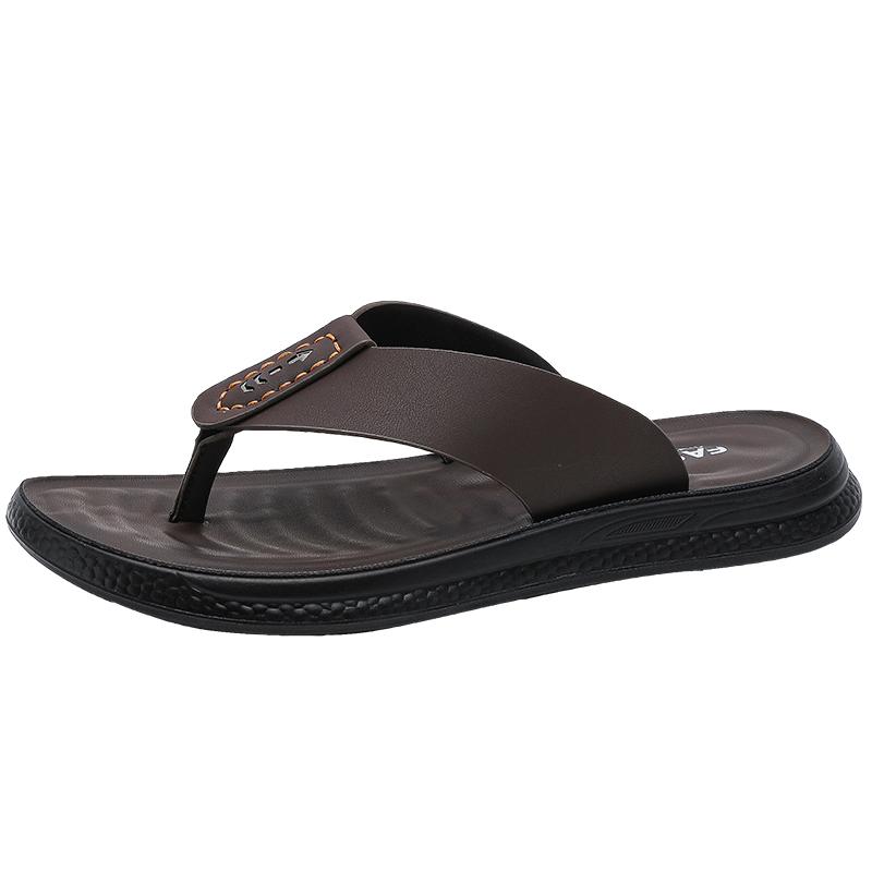 Summer Men's High-quality Outdoor Casual Slippers Flip Flops Anti Slip Waterproof Comfort Beach Shoes Youth Versatile Sandals