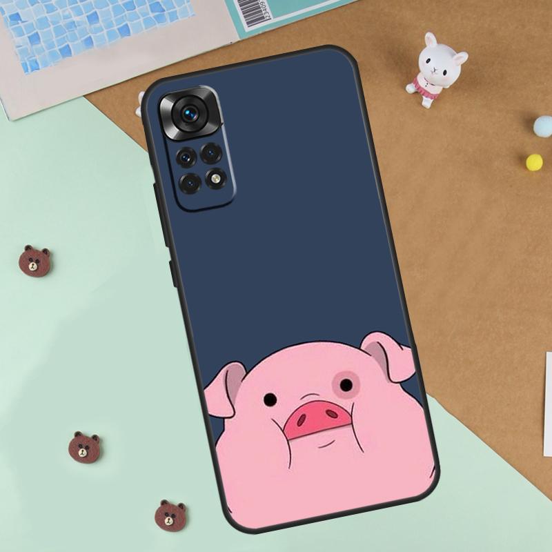 Cartoon Pig Case For Xiaomi Redmi Note 13 12 11 9 10 14 Pro 10S 11S 12S Cover For Redmi 13C 10C 12C 14C
