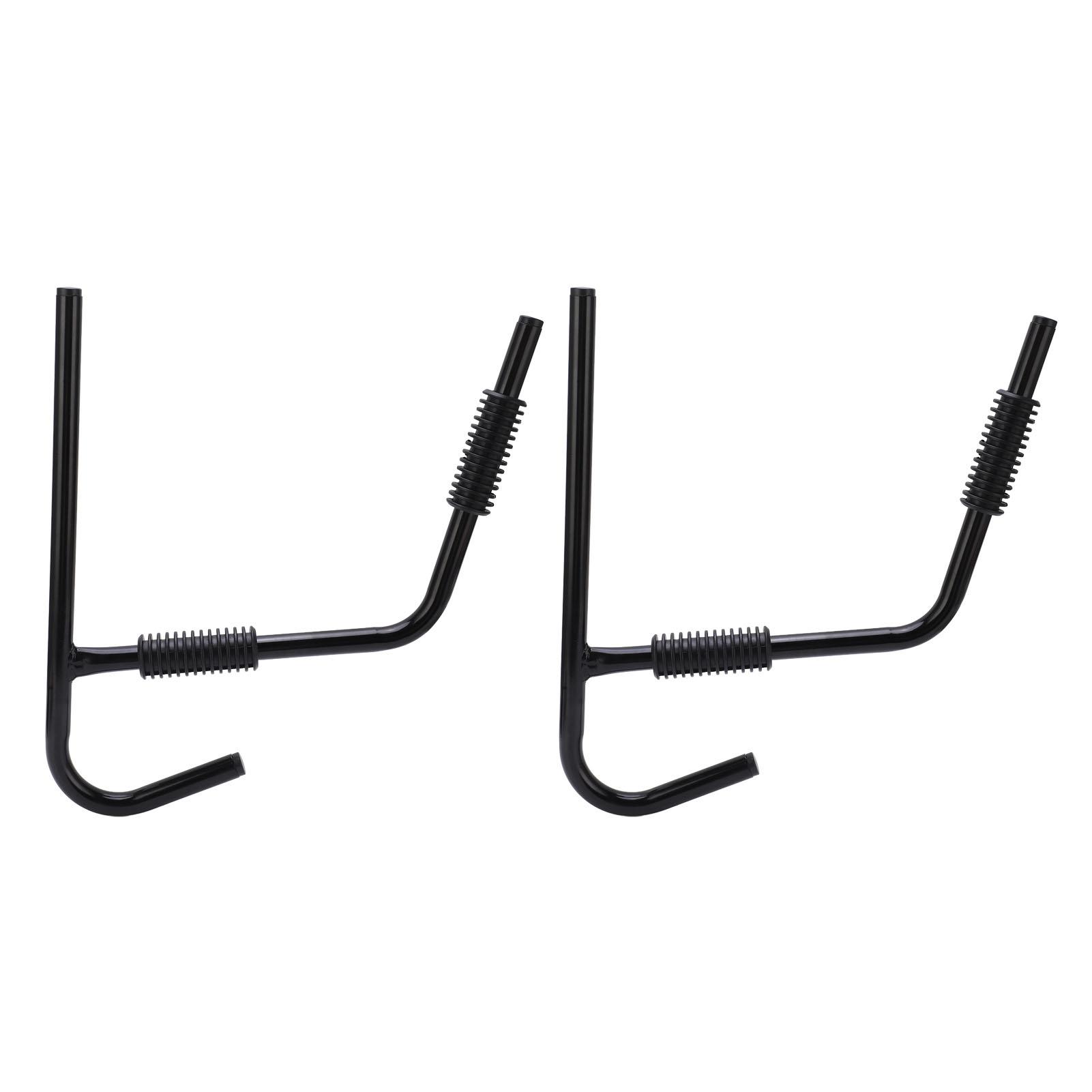 Сверхпрочная настенная стойка для каяков, упорядоченное хранение, разборная, черная металлическая, настенное крепление для каяков, стойка для хранения для гаража, сарая