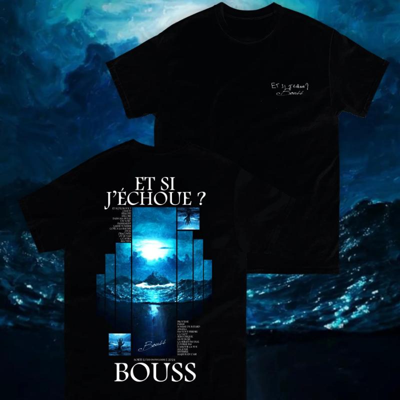 

Rapper Bouss Et Si Jechoue Album Graphic Tshirt Unisex Women Hip Hop Fashion Pop Music Tshirts Male Casual Cotton Vintage TShirt S