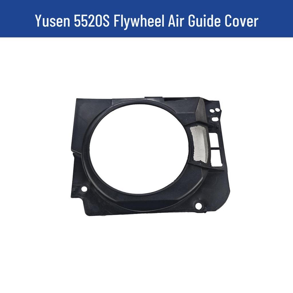 Yusen Chainsaw 5520 Parts: Cylinder, Carburetor, Clutch, Drive Disc, Pull Starter, Ignition Coil, Air Filter.