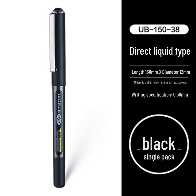 

Mitsubishi Uni-Ball UB-150 Gel Rollerball Pen, 0.38mm, Water-Based Signature Pen 0.38mm чёрный