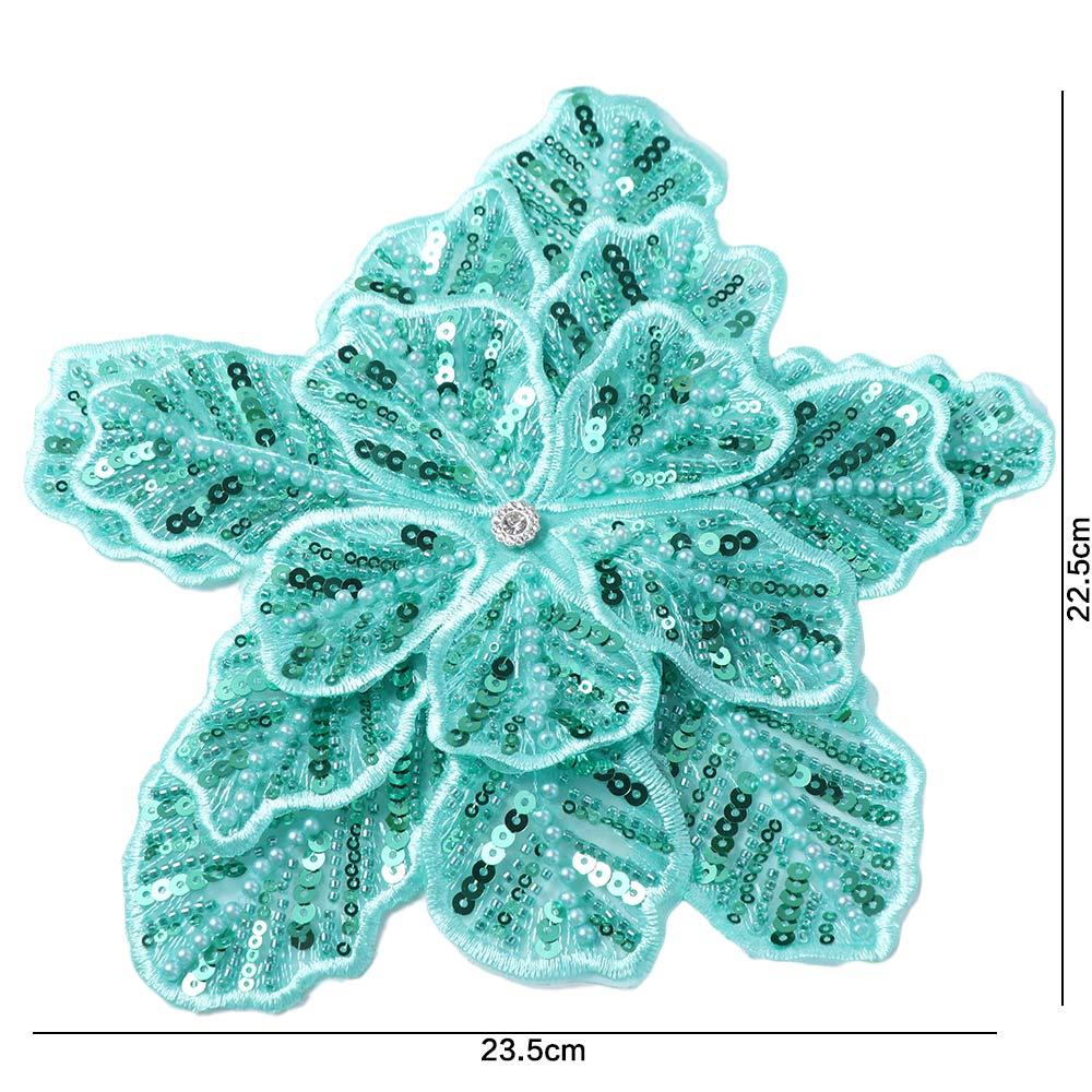Sequin Clothing Patches Clothing Brooch Clothing Applique Flower Multi-layer Appliques  Women