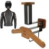 Holz Motorradhelmhalter Wandmontiert Kleiderhaken Hüte Ausstellungsständer Vielseitiger Organizer zum Aufhängen von Schlüsseln Handschuhen Helmzubehör