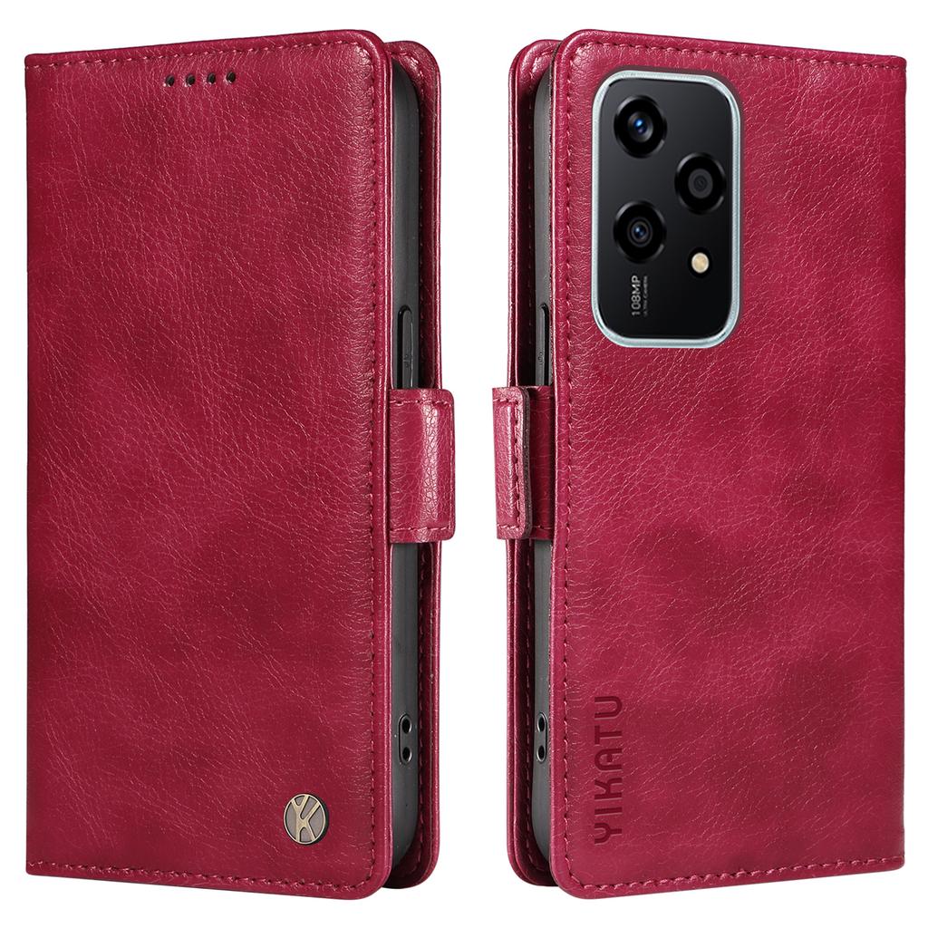 YIKATU YK-007 For Honor 200 Lite Case Litchi Texture Magnetic Clasp Phone Cover