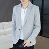 Outdoor Men's Cycling Fashion Business Casual Checkered Korean Version Personalized Hiking Wedding Formal Wear Blazer