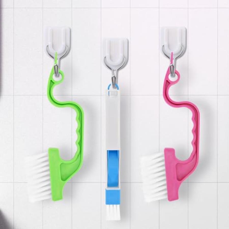 7Pcs Crevice Cleaning Brush, Multifunctional Window Track Cleaning Tools and Window Groove Cleaning Brush, Home Kitchen Bathroo