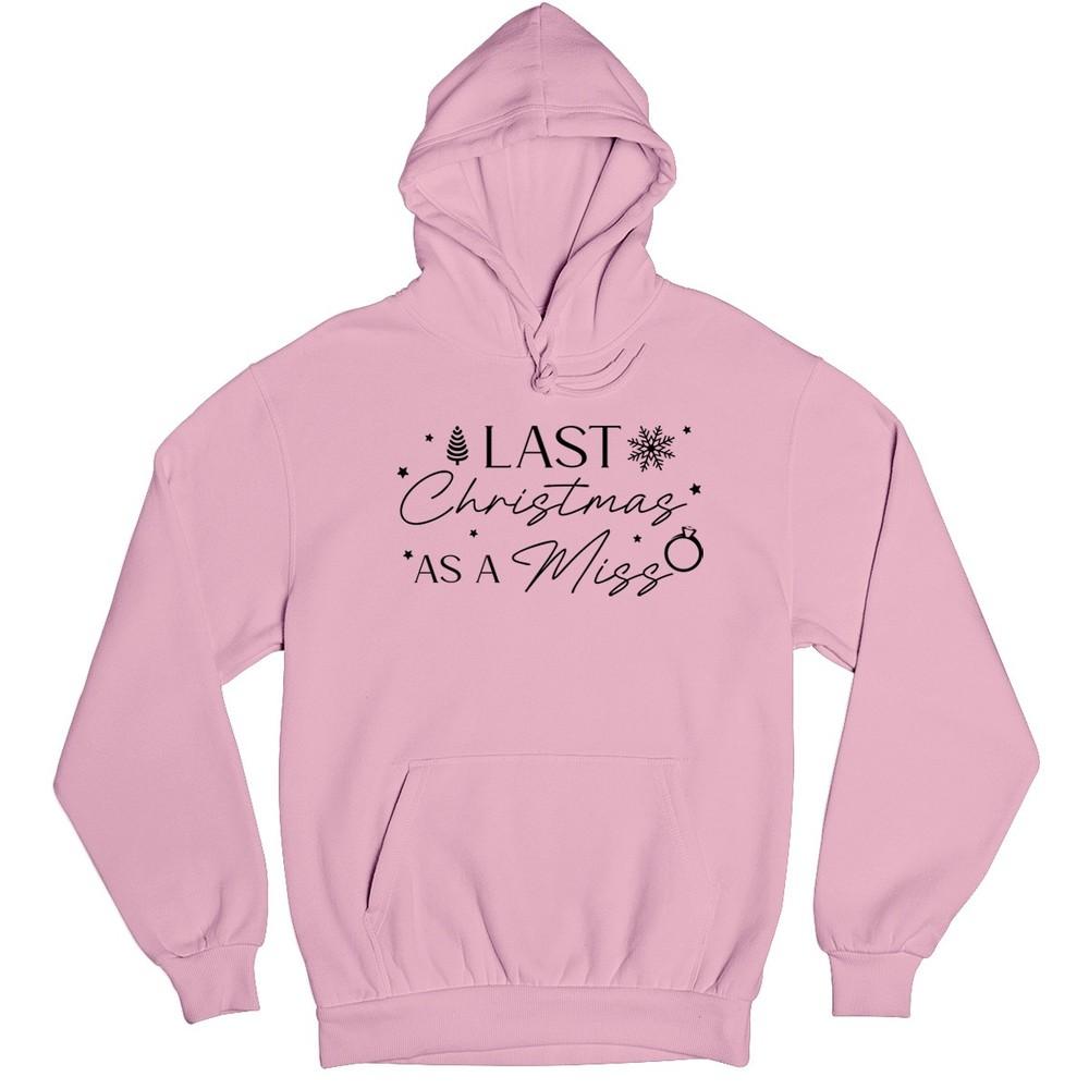 

Last Christmas As A Miss Christmas Engagement Holiday Graphic Jumper Men Women 3XL