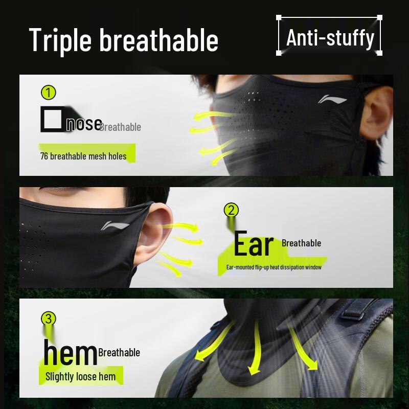 Li-Ning Ice Silk Cycling Face Mask