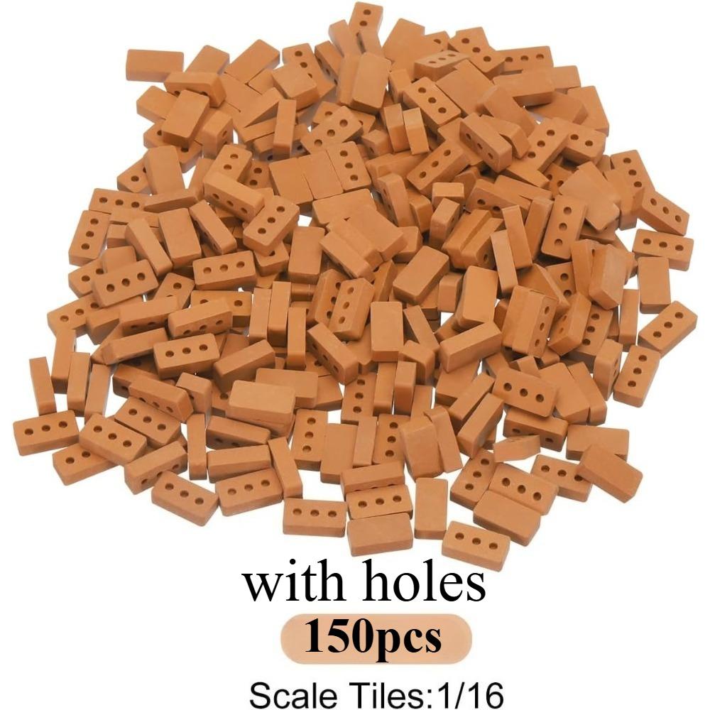 

50-150 шт. 1:16 настоящих мини-кирпичей, миниатюрные фигурки, аксессуары для ландшафтного дизайна, самодельные поддельные кирпичи, игрушка для строительства волшебного сада