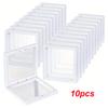 10pcs,Transparent Floating Display Box, Plastic Film Jewelry Packaging Box, Jewelry, Neckla, Ring, and Collectible Storage Box