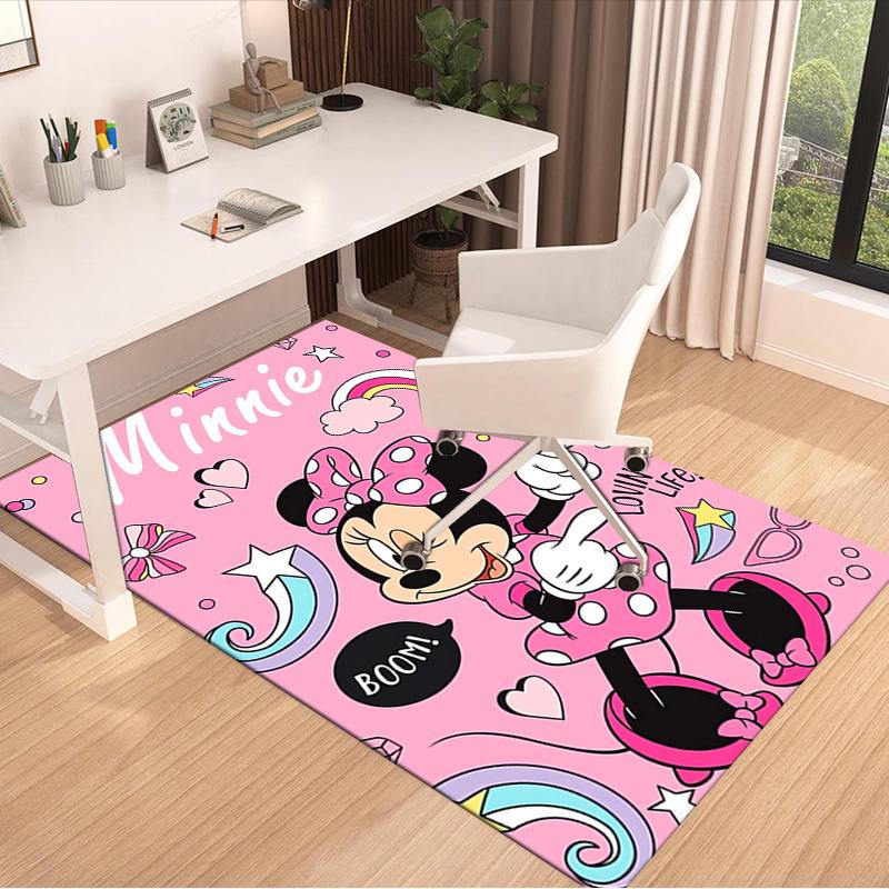 Minnie Mouse Adventure Carpet For Playroom Bedroom Living Room Sofa Home Decorkids Game Area Rug Nonslip Floor Mat