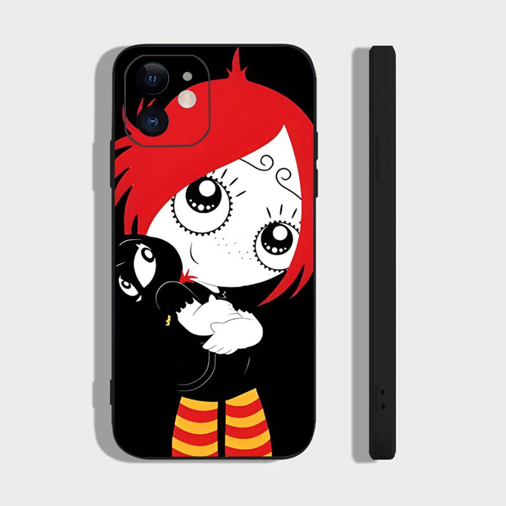 Comedy Animation R-Ruby Glow Phone Case For IPhone 17 Air 16 15 14 13 Pro Max 11 12 Black Silicone Cover
