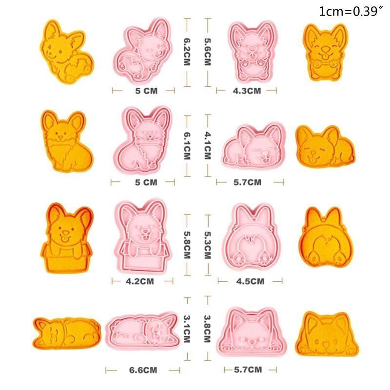 Biscuit Cutters Cookie Stampers Corgi Shapes DIY Kitchen Biscuit Fondant Gadgets top sale