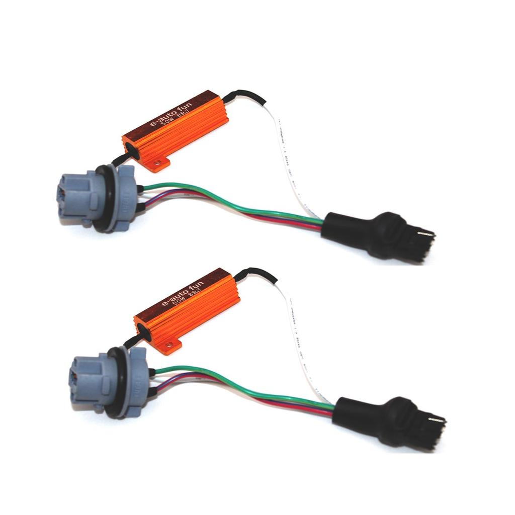 E-auto Fun Genuine T20 Universal LED Turn Signal Replacement Socket Unit 8 Ohm 2