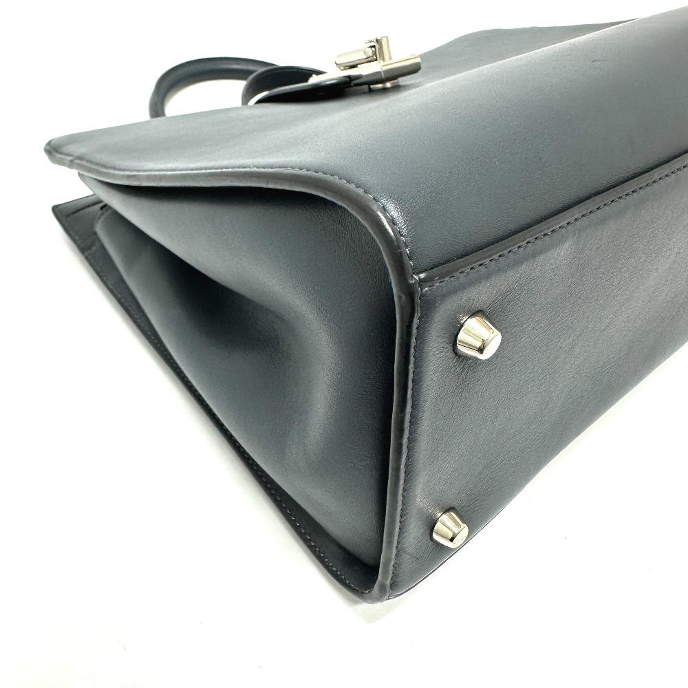 MARC JACOBS Turn lock 2WAY top handle west end small top Tote Bag Leather gray