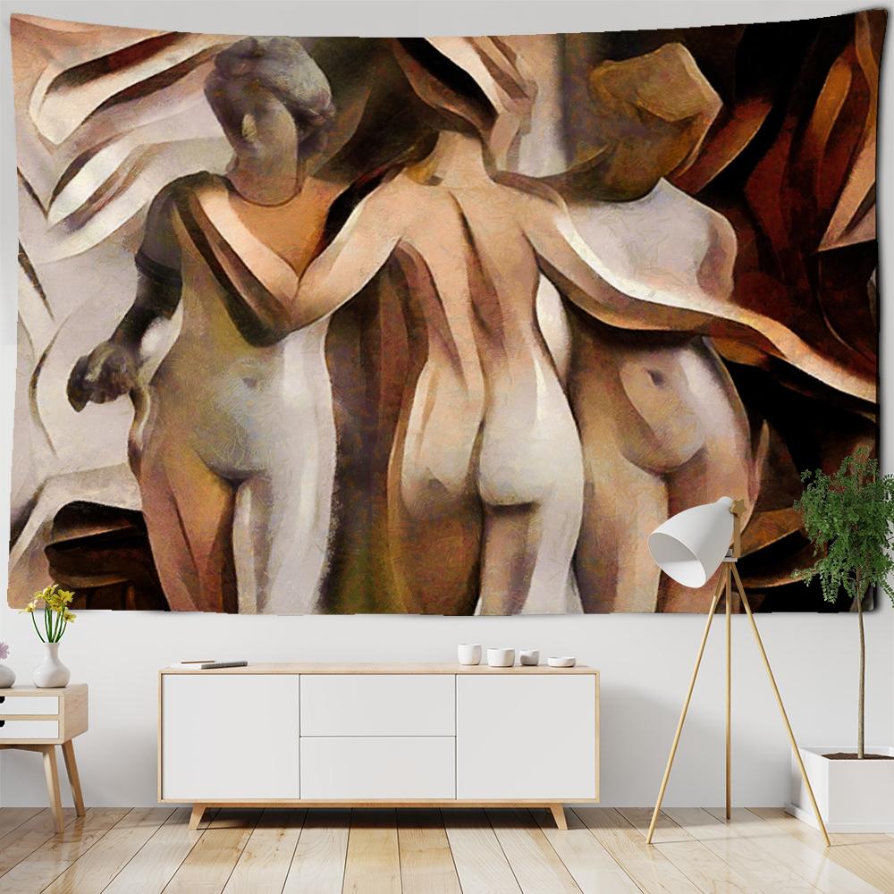 Manechin Tapiserie Agățat pe perete Imprimare în stil indian Poliester Decorare perete pentru dormitor Pânză de fundal