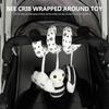 Spiral Pram Hanging Toys for Babies,Black and White Pram Toys,Spiral Activity Hanging Toys Car Seat Toys,Wrap Around Crib Sensory Early Educ