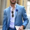 Korean Handmade Men Fabric Rose Ribbon Flower Tassel Pin Lapel Pin Suit Brooches Brooch