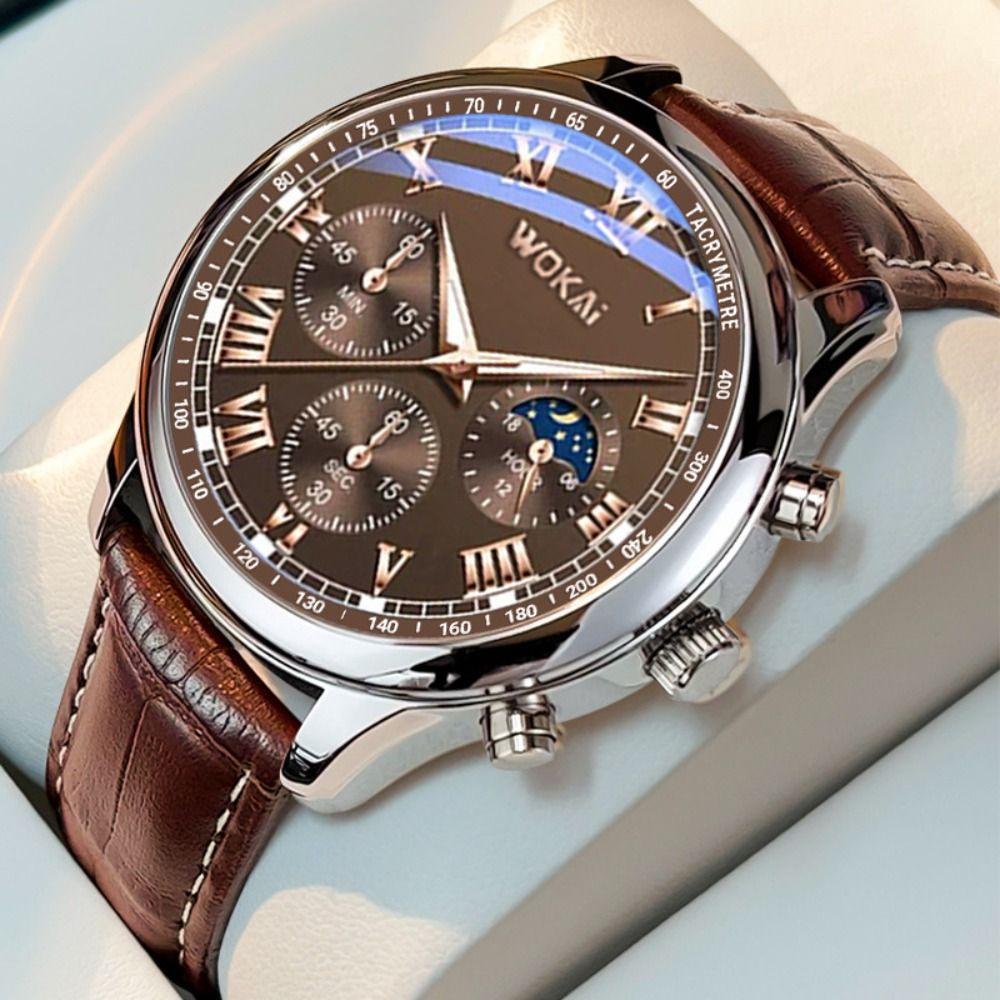 Casual Quartz Watch Six-Pin Business Watch Creative Wrist Watch