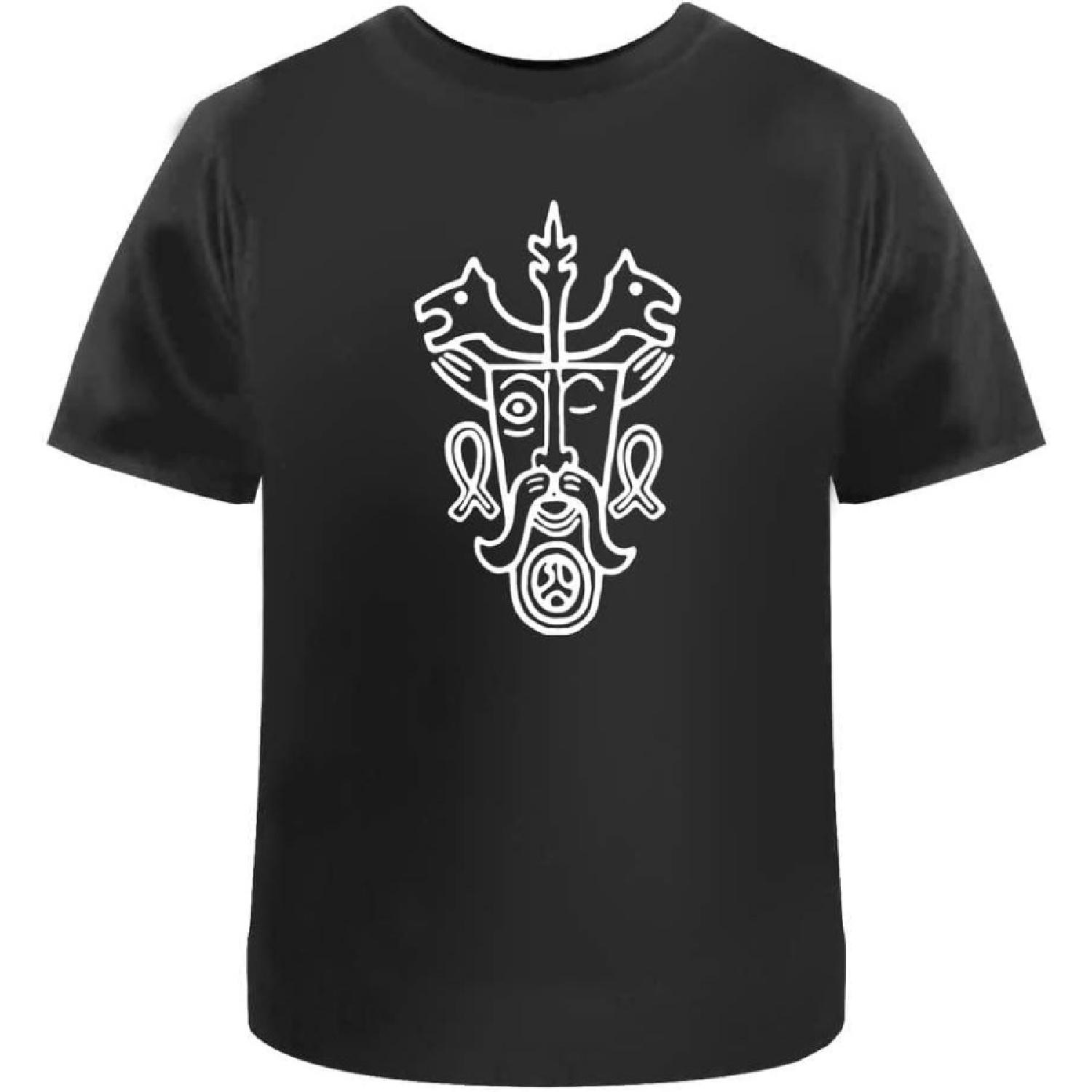 

Azeeda Odin Face Men s_Women s Cotton T-Shirts (TA019778) XXXXXL чорний