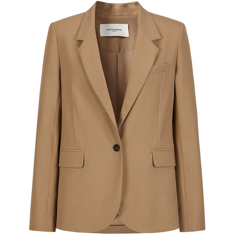 Женский короткий блейзер Jiu Zi Anna Kou из смесовой шерсти S