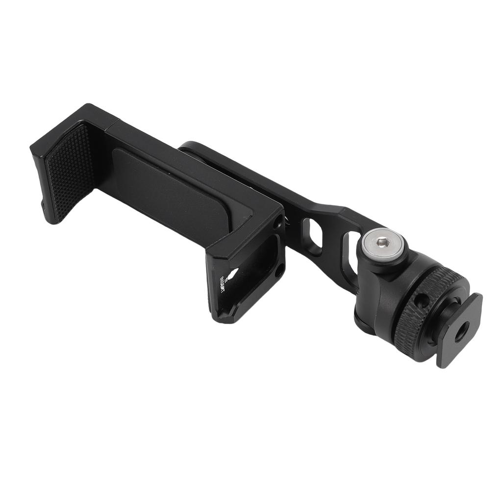 Hot Shoe Phone Mount 360 Degree Rotation Camera Tripod Phone Holder with 2 Cold Shoe and 1 4in Screw Interface