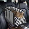 Large Capacity Center Console Dog Seat Soft Cushion Dog Car Seat Pet Grid Cushion for Dogs Cats