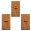 3pcs Green Brown Black Watch Bag Blue Black Flannelette Gift Bag Travel Storage Case Durable Portable Watch Dust Protection Case