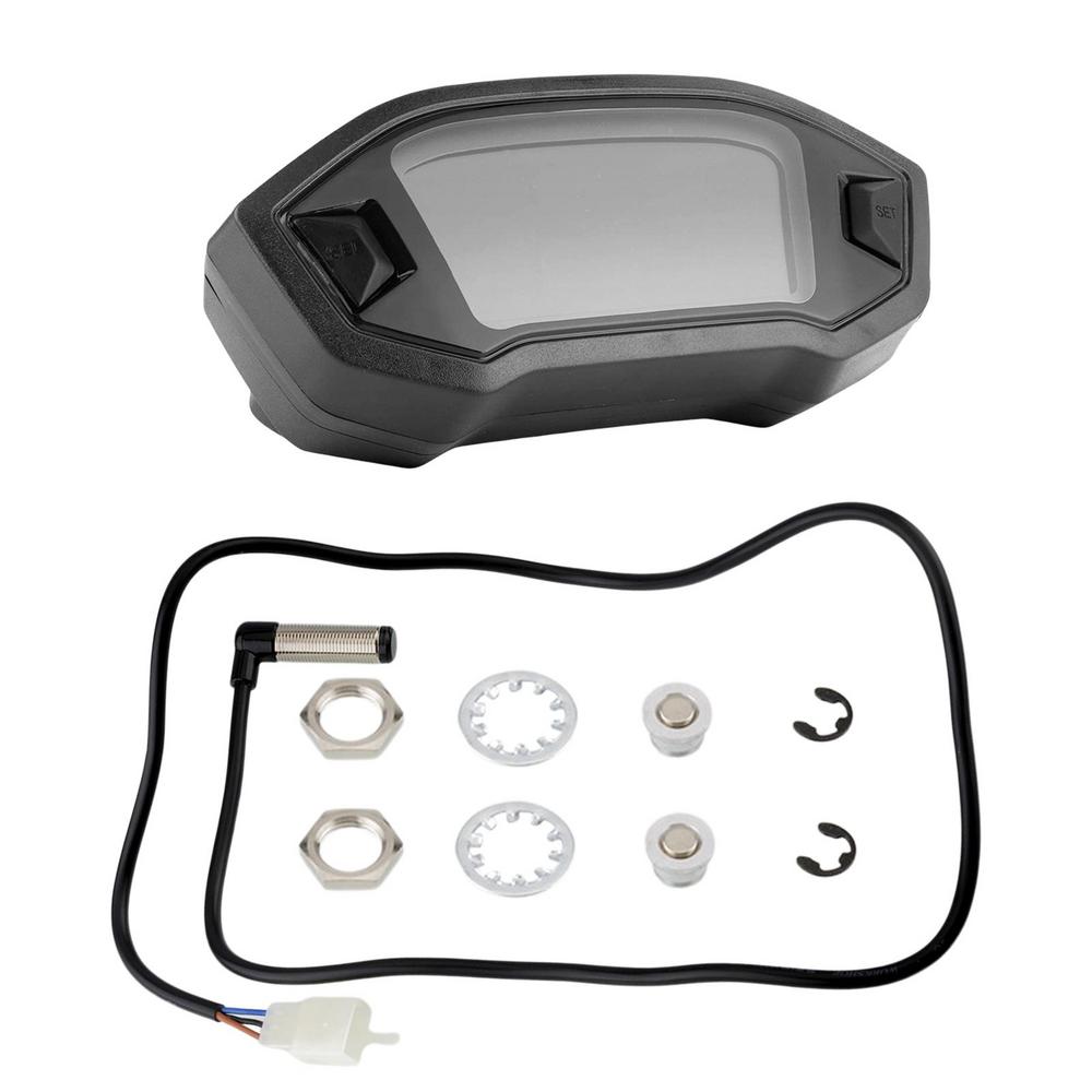 1,2,4 Cylinders Universal Speedometer Motorcycle LCD Digital Odometer Fuel Meter Display Dashboard Speedometer for Honda 1-6Gear